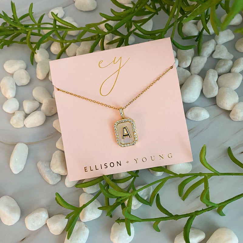 Ellison Young, Initial Open Locket Pendant Necklace