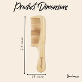 Bamboo Handled Comb | Haircare Bestseller | Bestseller