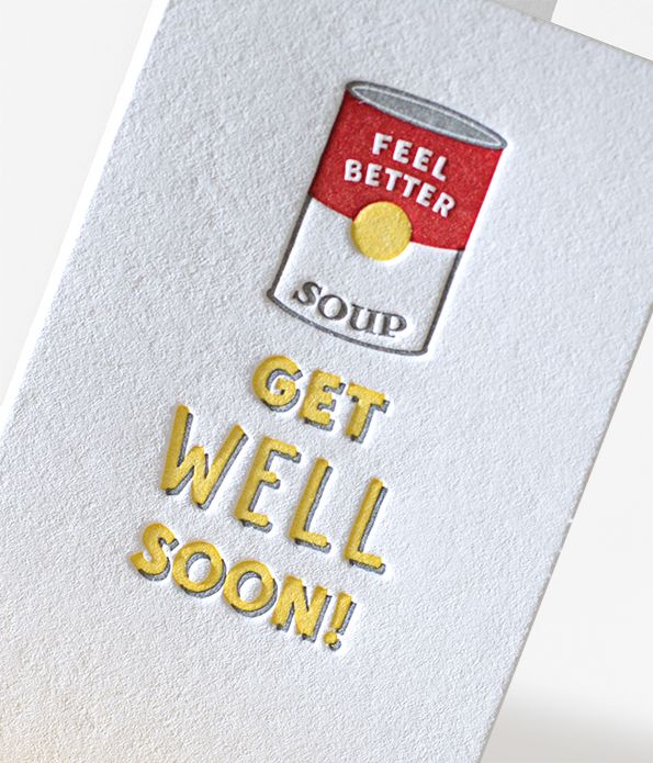 Get Well Soon Mini Greeting Card