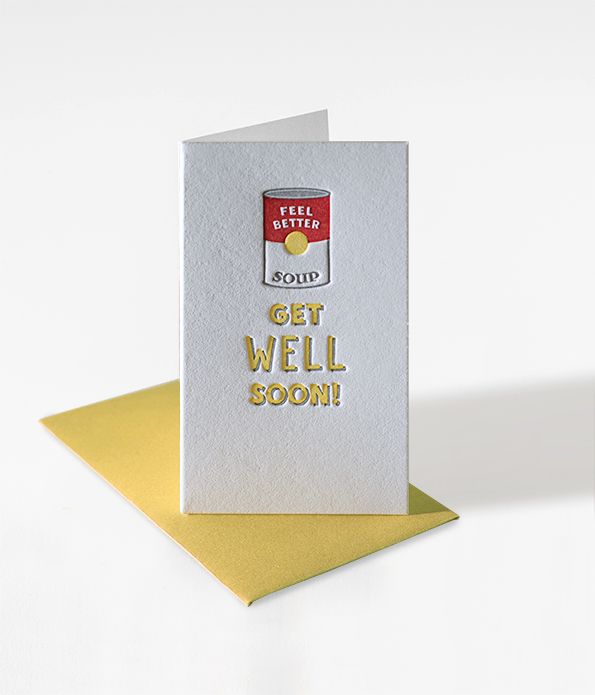 Get Well Soon Mini Greeting Card