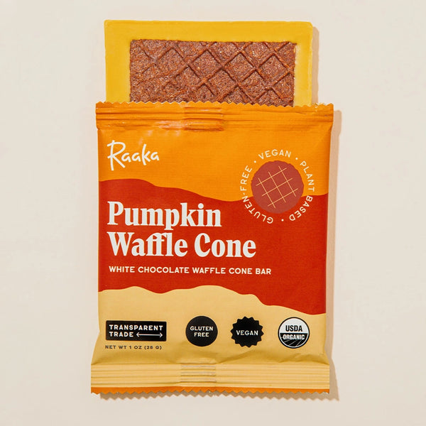 Pumpkin White Chocolate Waffle Cone Bar