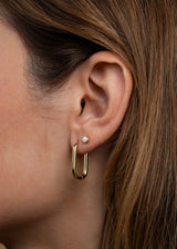 Rectangular Hoop Earrings