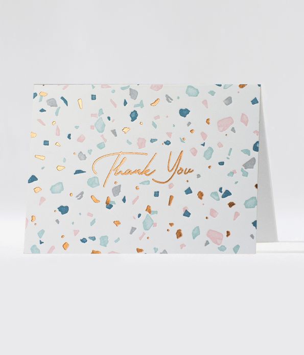 Thank You Terrazzo Greeting Card