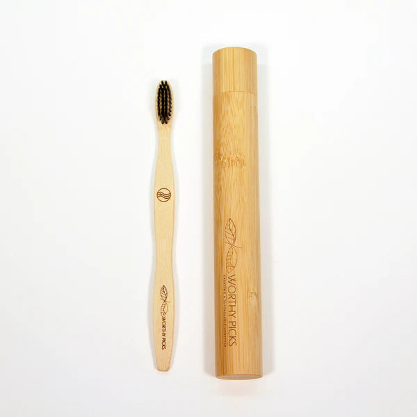 Bamboo Toothbrush Case, Large