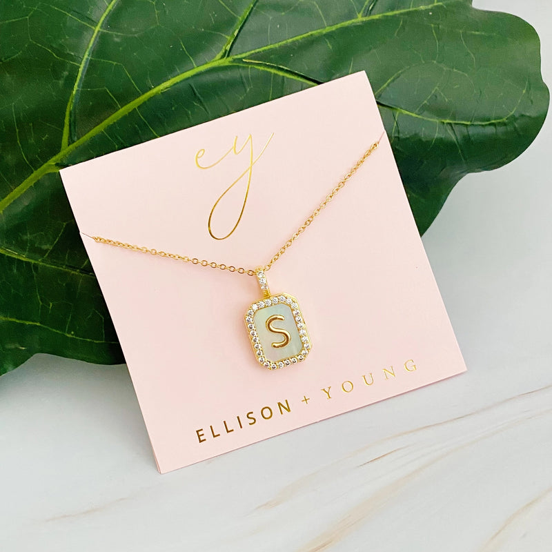 Ellison Young, Initial Open Locket Pendant Necklace