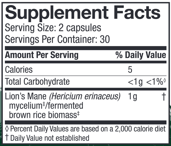 Lion's Mane Capsules, 60 ct