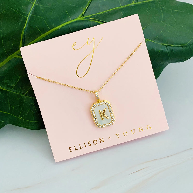 Ellison Young, Initial Open Locket Pendant Necklace