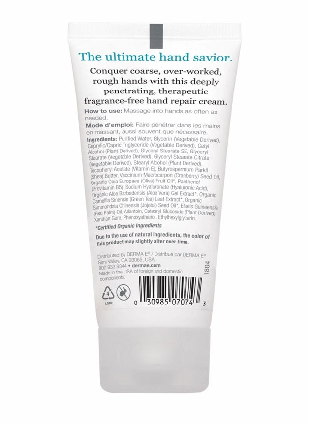 Vitamin E Fragrance-Free Sensitive Skin Hand Repair Cream, 2 oz