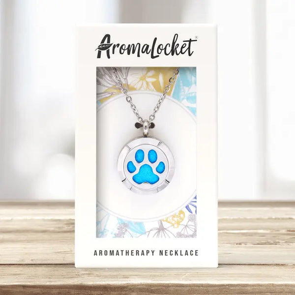 Aromatherapy Necklace- Paw Print