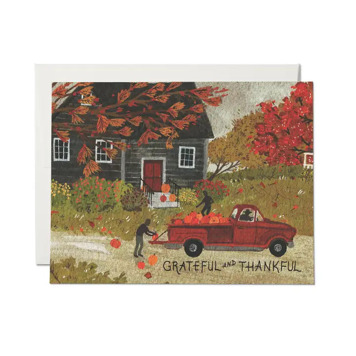 Grateful and Thankful Greeting Card