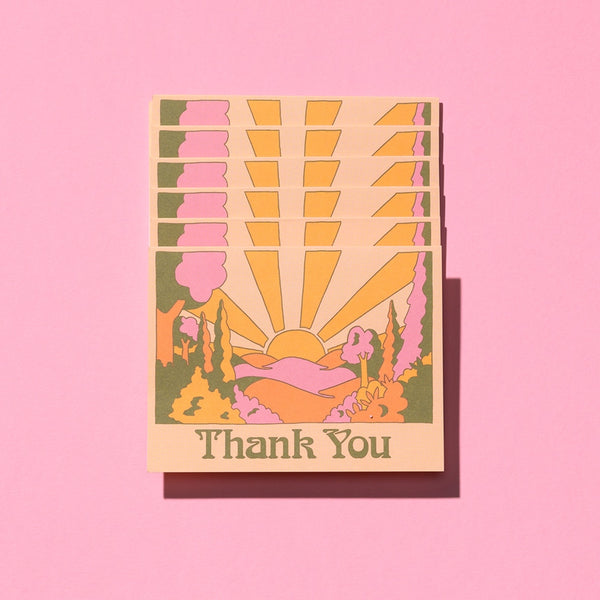 Thank You Sunrise Greeting Card